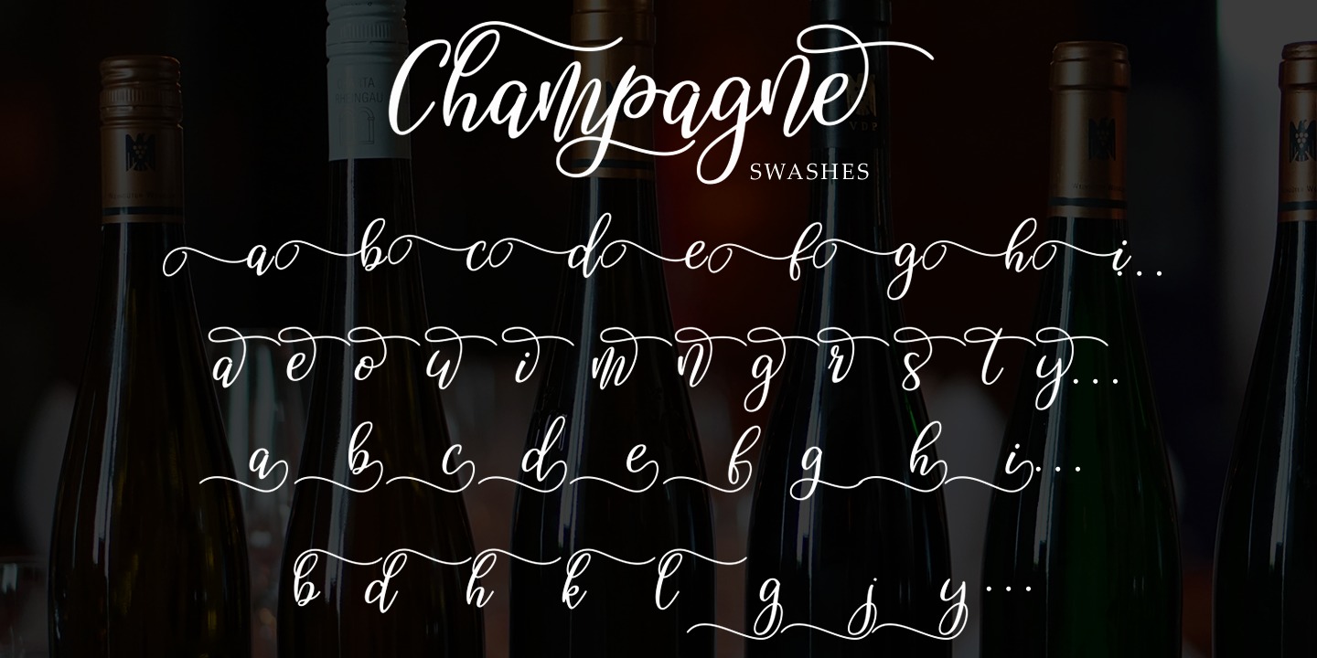Champagne Regular Font preview